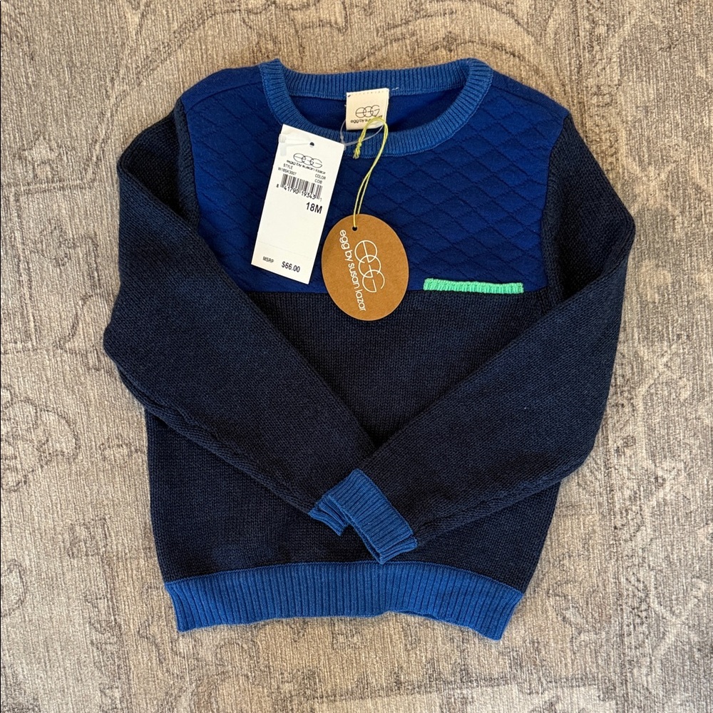 Classic Navy Crewneck Sweater